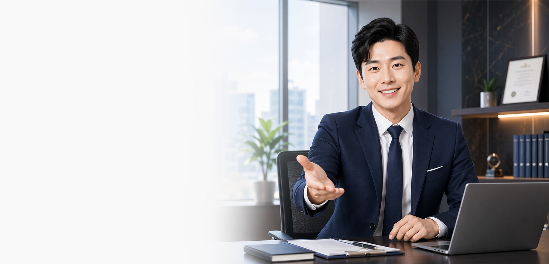 편안한 분위기에서 상담을 진행하는 비주얼